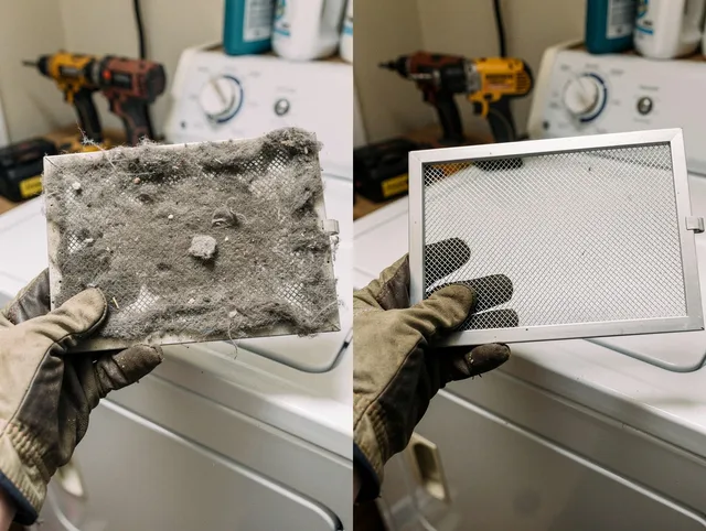 Professional lint trap cleaning by Westchester Dryer Vent Cleaning in Westchester