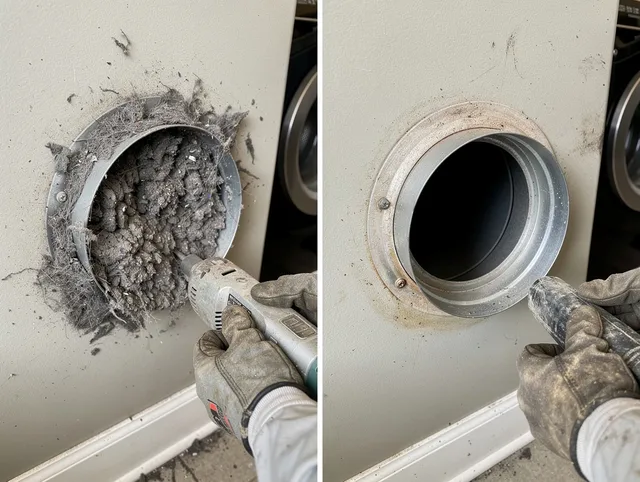 Professional clogged vent cleaning by Westchester Dryer Vent Cleaning in Westchester