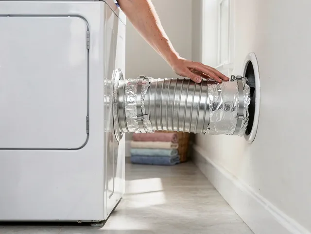 Professional dryer vent hose installation by Westchester Dryer Vent Cleaning in Westchester