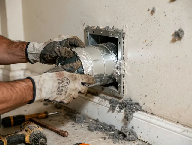 Professional dryer vent repair and installation by Westchester Dryer Vent Cleaning in Westchester
